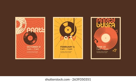 Vintage Music Party Poster Templates