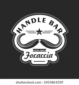vintage mustache man emblem logo design, design inspiration, vector