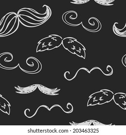 vintage mustache pattern