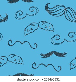 Vintage Mustache Pattern