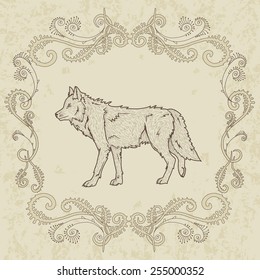 Vintage natural frame