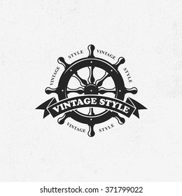 vintage nautical badge