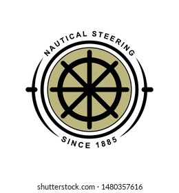 vintage nautical badges and labels, Logo icon, illustration, nautical logo. vector