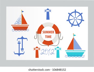 Vintage Nautical Premium Quality Labels and Badges