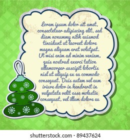 Vintage New Year background template