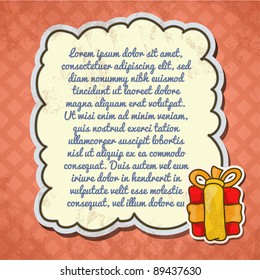 Vintage New Year background template