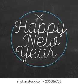 Vintage New Year Typographic Background
