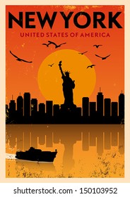 Vintage New York Poster