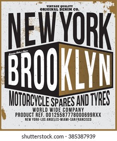 vintage new york t-shirt graphic
