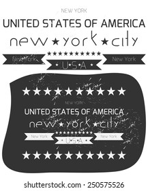 Vintage new york typography, t-shirt graphics, vectors