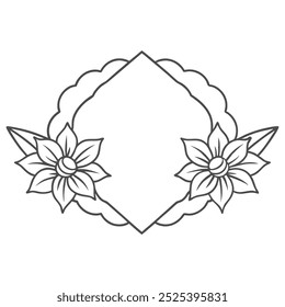 vintage nice floral design vector 