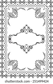 Vintage nice frame is on white