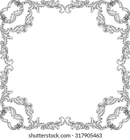Vintage nice orient frame on white