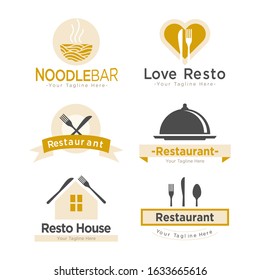 vintage nice restaurant logo pack