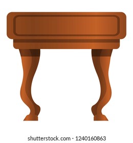 Vintage nightstand icon. Cartoon of vintage nightstand vector icon for web design isolated on white background