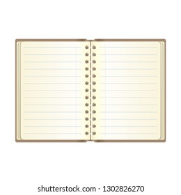 Vintage notebook designs. Vector illustration. 