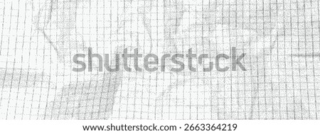 Vintage Notebook Paper Texture - Torn Grid Page with Crumpled Background for Journals, School Notes or Craft Designs. Vector Abstract Backdrop