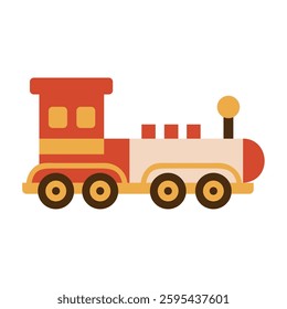 Vintage Object Steam Train Retro icon