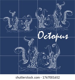385 Vintage octopus navy Images, Stock Photos &amp; Vectors | Shutterstock