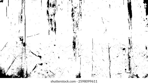 Vintage old background of scratches, cracks, chips, dust stock photo, Grunge is black and white. Abstract monochrome texture. 