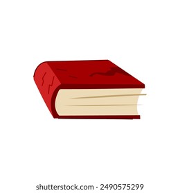 vintage old book cartoon. library page, antique school, parchment case vintage old book sign. isolated symbol vector illustration