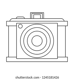 Vintage old camera black and white