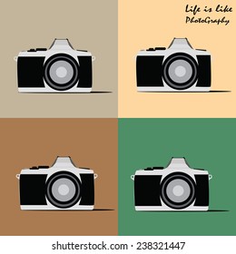 Vintage Old Camera Typographical Poster