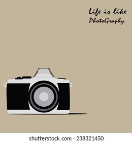 Vintage Old Camera Typographical Poster
