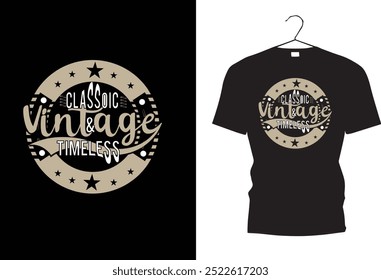 vintage. old classic. t shirt design. 