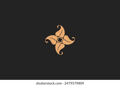 Vintage old divider design golden color editable background free vector image