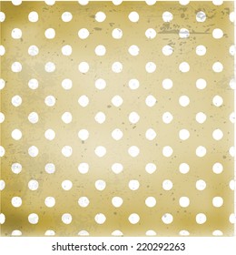 Vintage old dot texture background vector
