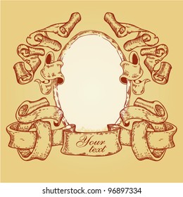 vintage old frame