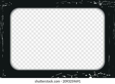 Vintage old frame cinematic. Film video border