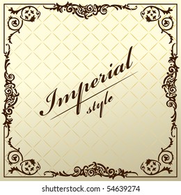 Vintage alter Rahmen dekorativer Hintergrund. Vektorgrafik