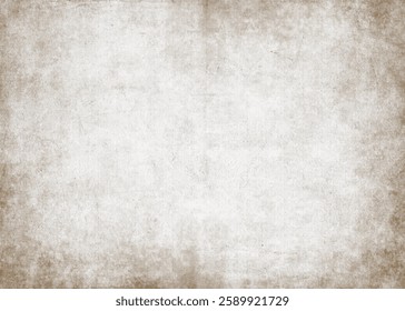 Vintage old grunge paper texture. Antique worn parchment background. Blank page of old ancient book