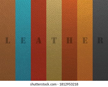 Vintage old leather texture vector design