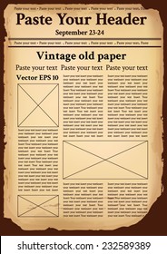 Vintage old paper