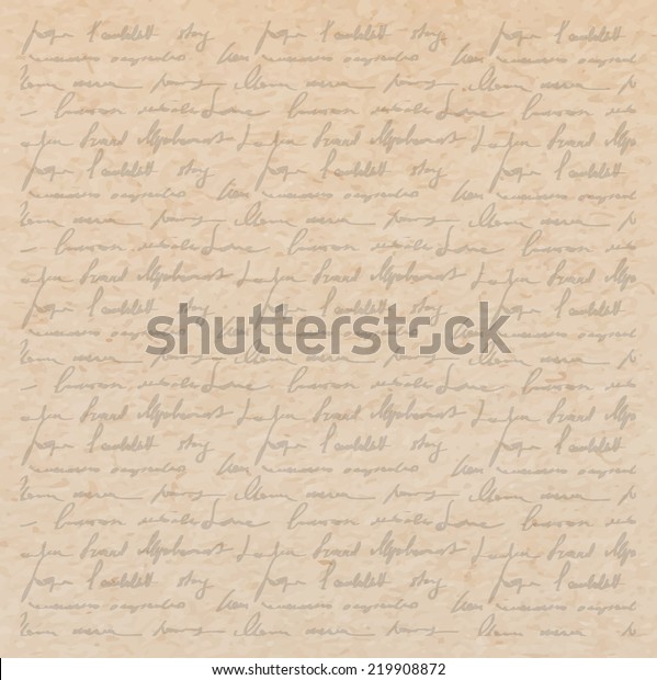 詩の背景に手書きの文字とビンテージの古い紙のテクスチャー スクラップブッキングビクトリアン様式のページ 手描きのベクトルイラスト のベクター画像素材 ロイヤリティフリー