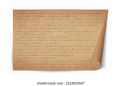 Texture vieux papier vintage avec lettre manuscrite