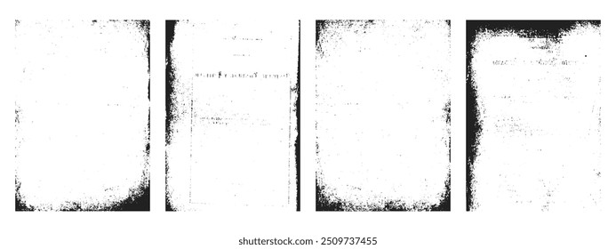 Conjunto de textura de papel antiguo de Antiguas. Fondos retro de superposición de grunge para póster, álbum, diseño de portada