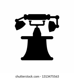 	
vintage old phone icon vector logo illustration silhouette