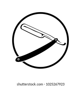 Vintage Old Razor Blade Circular Emblem