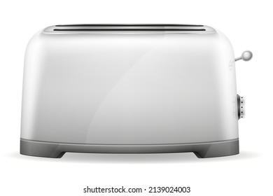 vintage old retro toaster stock vector illustration isolated on white background