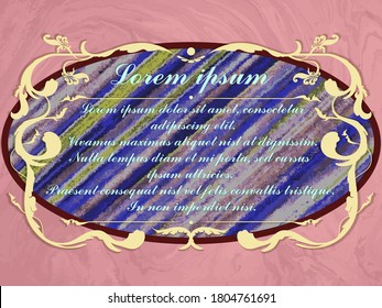 Cartel de una vieja muestra. Estilo retro. Plantilla para tarjetas de felicitación, volantes, invitación, carteles, folleto, pancartas. Diseño de material vectorial. Eps 10.