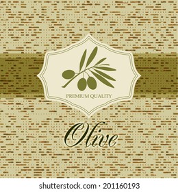 Vintage olive labels
