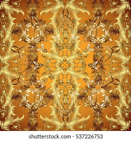 Vintage orange gold background. vector illustration texture. Pattern.