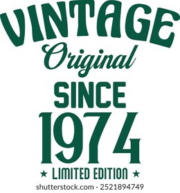 Vintage original since limited edition t shirt design for print. Vintage typography t shirt Design Crafted for Retro Lovers