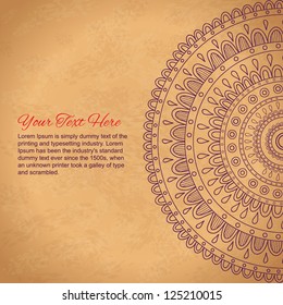 Vintage ornament background. Vector image.