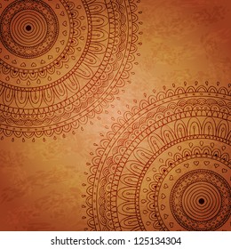 Vintage ornament background. Vector mandala.
