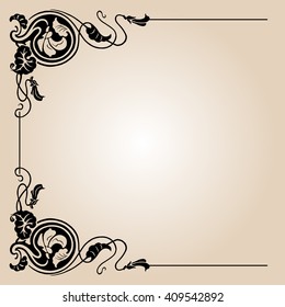 Vintage ornament and border